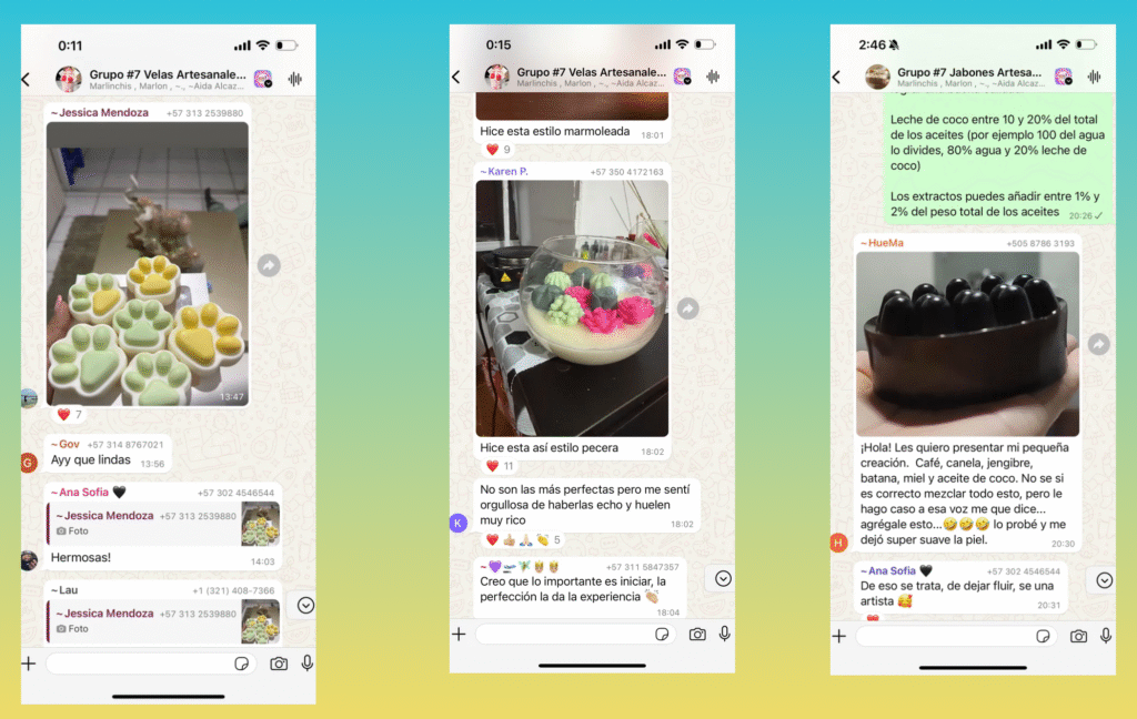Opiniones reales del curso de velas y jabones artesanales 3x1