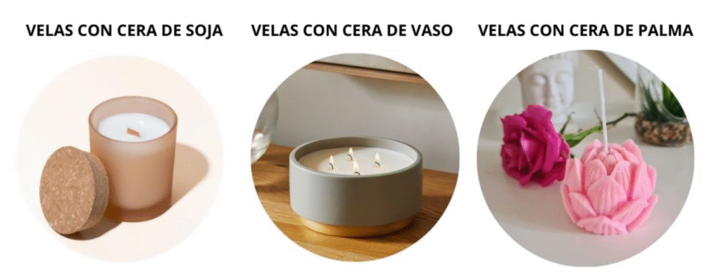 "Tipos de velas curso Paola Andrea Herrera"