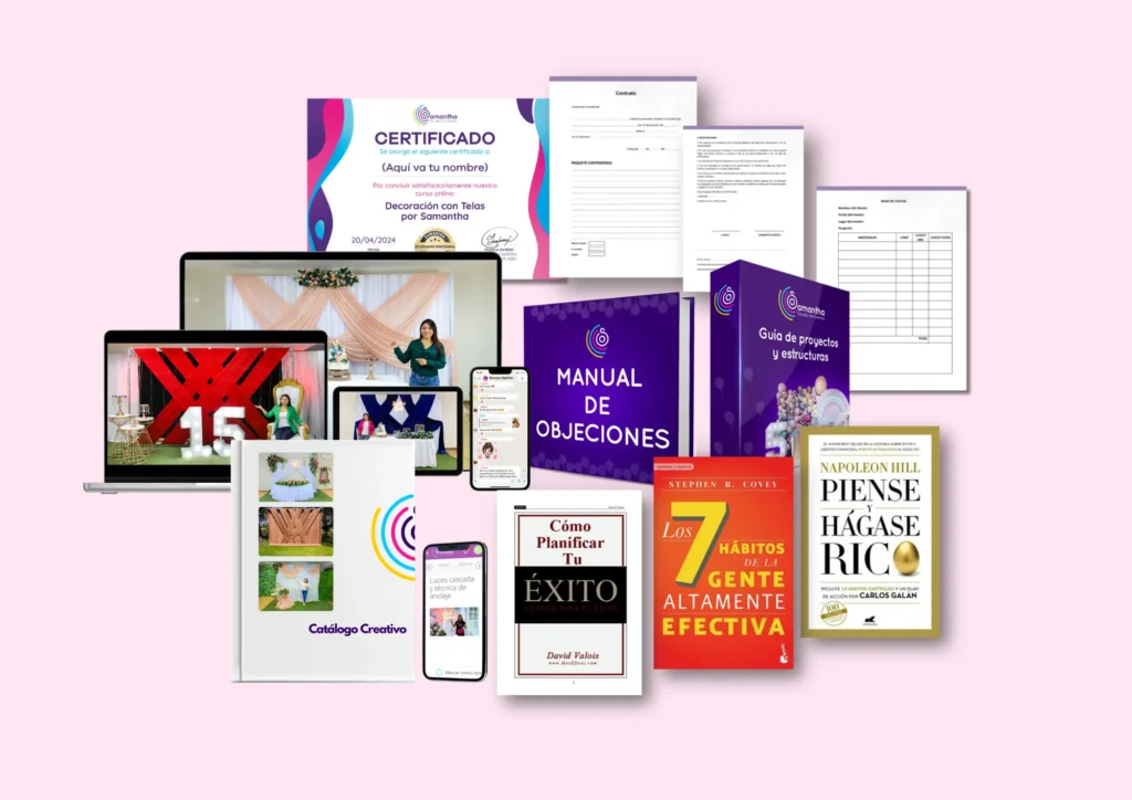 "Bonos exclusivos del curso Decoración con Telas de Yessica Yuliana Oviedo Mamani"