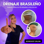 "Portada curso drenaje linfático brasileño de Abril López"