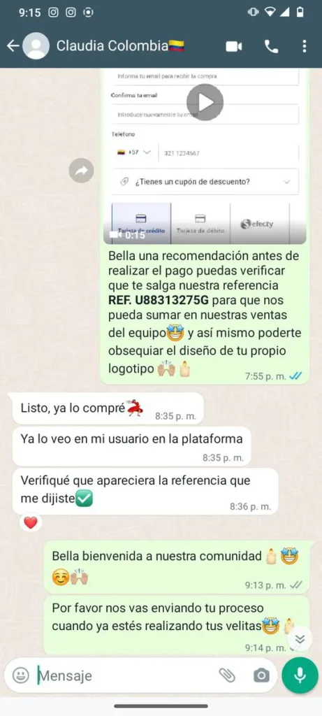 "Ejemplo de velas artesanales creadas con el curso 3x1 de María Rosalbina"