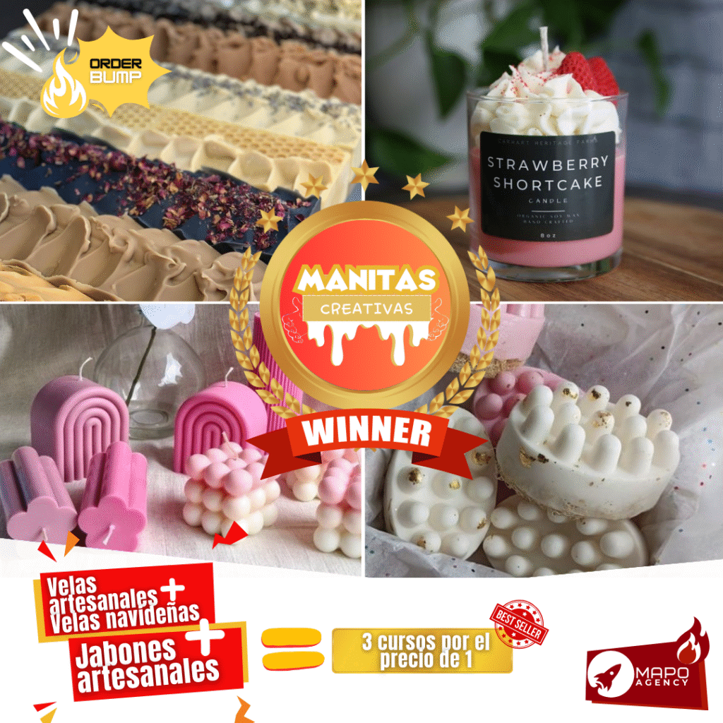 "Curso de velas y jabones artesanales de María Rosalbina Ochoa Mateus"