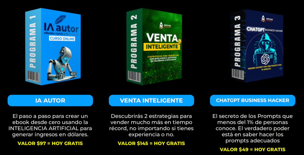 "Programas de regalo curso IA ACELERA"